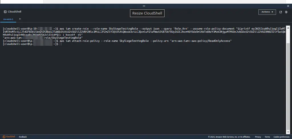 Two commands and testing can start