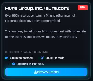 Aura Data Breach